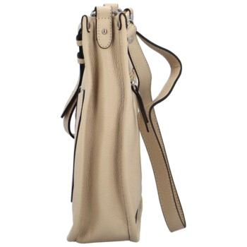 Dámska kožená crossbody béžová - Katana Kristi