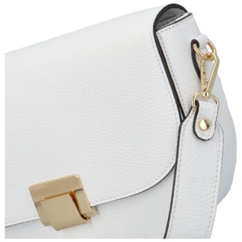 Dámska kožená crossbody kabelka biela - Delami Jarrah