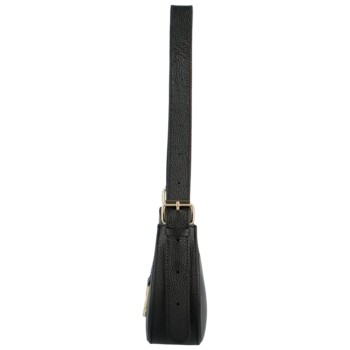 Dámska kožená kabelka na rameno čierna - Delami Waily