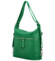 Dámsky kožený kabelko/batoh zelený - Delami Teresa