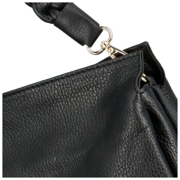 Dámska kožená kabelka na rameno čierna - Delami Eligie