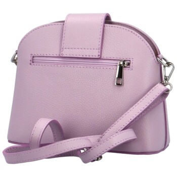 Dámska kožená crossbody kabelka fialová - Delami Brokyllon