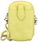Dámska kožená crossbody kabelka žltá - Delami Charissa