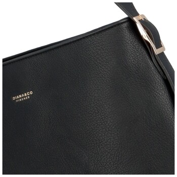 Dámska crossbody kabelka čierna - DIANA & CO Cementiah