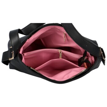 Dámska crossbody kabelka čierna - DIANA & CO Cementiah