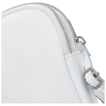 Dámske kožené crossbody púzdro biele - Delami Valli
