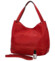 Dámska kožená kabelka cez rameno červená - Delami Evelyn