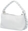 Dámska kožená kabelka do ruky biela - Delami Selmega