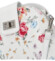 Dámska kožená crossbody kabelka biela/kvety - Delami Brokyllon