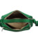 Dámska kožená crossbody kabelka zelená - Delami Bandit