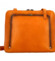 Dámska kožená crossbody kabelka oranžová - Katana Elenka