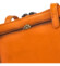 Dámska kožená crossbody kabelka oranžová - Katana Elenka