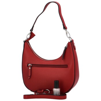 Dámska kožená crossbody kabelka červená - Katana Cloenta 