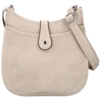 Dámska crossbody kabelka krémová - Firenze Korina