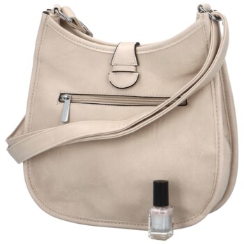 Dámska crossbody kabelka krémová - Firenze Korina