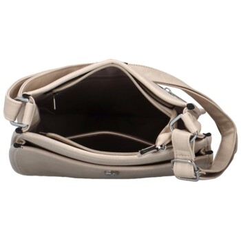 Dámska crossbody kabelka krémová - Firenze Korina