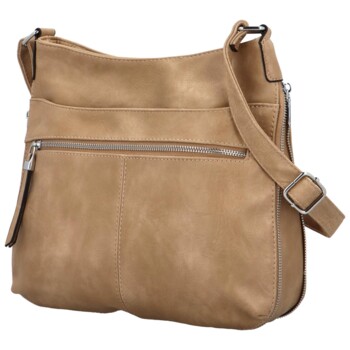 Dámska crossbody kabelka tmavo béžová - Firenze Grete