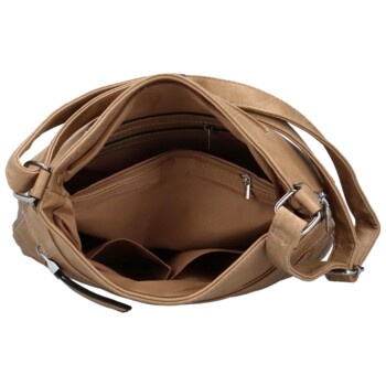 Dámska crossbody kabelka tmavo béžová - Firenze Grete