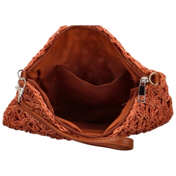 Dámska crossbody kabelka tehlovo červená - Firenze Quari