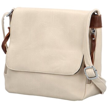 Dámska crossbody kabelka krémová - Firenze Ceryss