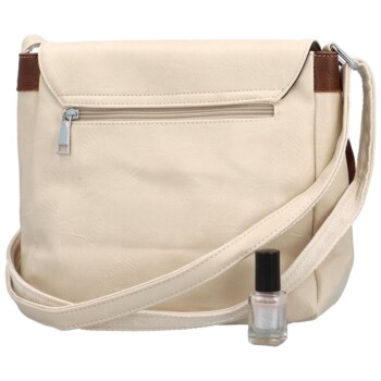 Dámska crossbody kabelka krémová - Firenze Ceryss