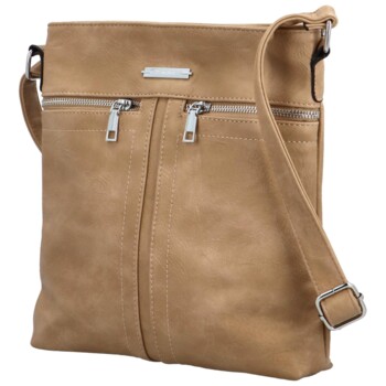 Dámska crossbody kabelka tmavobéžová - Romina & Co Bags Ernesta
