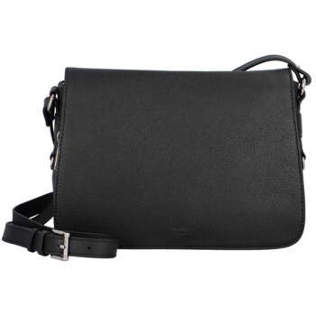 Dámska kožená crossbody kabelka čierna - Hexagona Amberis