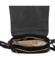 Dámska kožená crossbody kabelka čierna - Hexagona Amberis