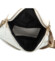 Dámska crossbody kabelka biela/lesk - Locca Salax