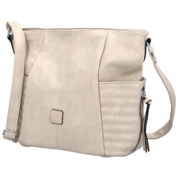 Dámska crossbody kabelka krémová - Firenze Maeva