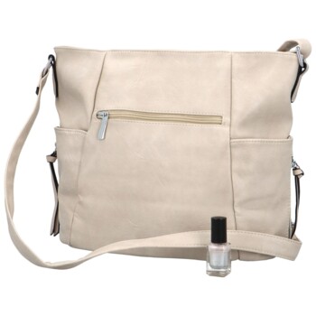 Dámska crossbody kabelka krémová - Firenze Maeva