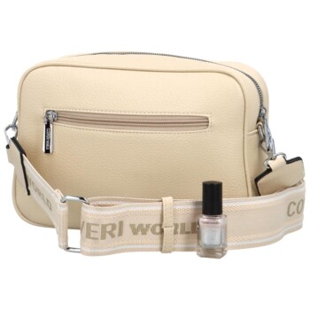 Dámska crossbody kabelka béžová - Coveri Faribax