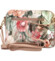 Dámska kožená crossbody kabelka béžová/kvety - Delami Jedida
