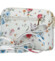 Dámska kožená crossbody kabelka biela/kvety - Delami Jedida