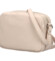 Dámska kožená crossbody kabelka svetlobéžová - Hexagona Vilia