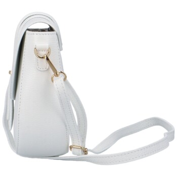 Dámska kožená crossbody kabelka biela - Delami Putax