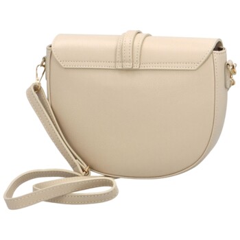 Dámska kožená crossbody kabelka krémová - Delami Putax