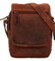 Pánska kožená crossbody taška svetlohnedá - Greenwood Vamos