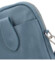 Dámska kožená crossbody kabelka džínsovo modrá - Delami Vannessa