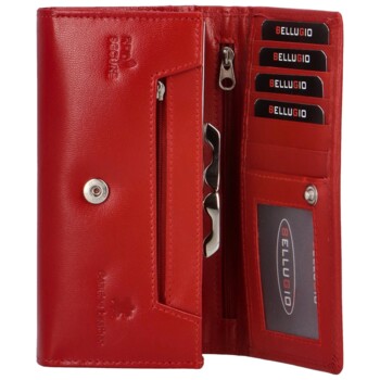 Dámska kožená peňaženka červená - Bellugio Giacomo