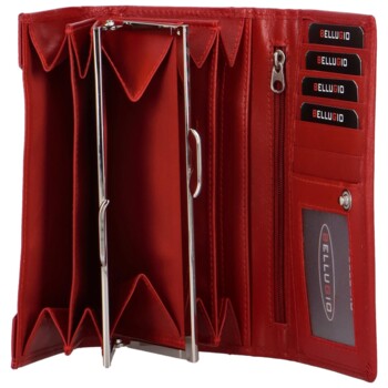 Dámska kožená peňaženka červená - Bellugio Giacomo