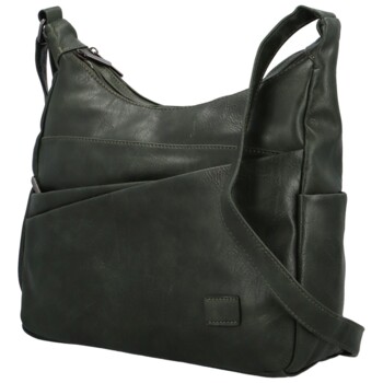 Dámska crossbody kabelka tmavo zelená - Firenze Ricco