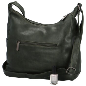 Dámska crossbody kabelka tmavo zelená - Firenze Ricco