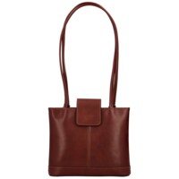 Dámska kožená kabelka batôžtek hnedá - Delami Vera Pelle Larry