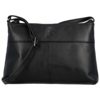 Dámska kožená crossbody kabelka čierna - Bellugio Timafey