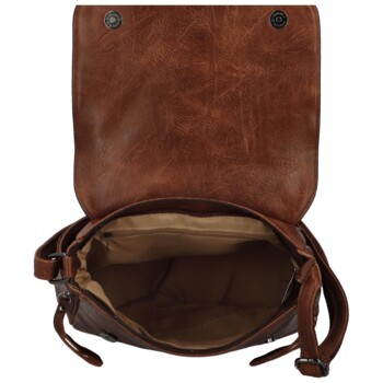 Dámska crossbody kabelka coffee - Firenze Ceryss