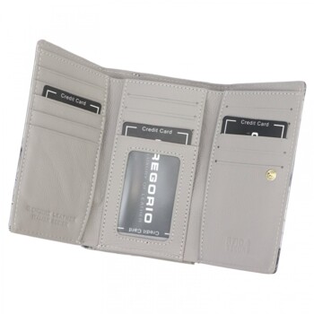 Dámska kožená peňaženka krémová - Gregorio Amala