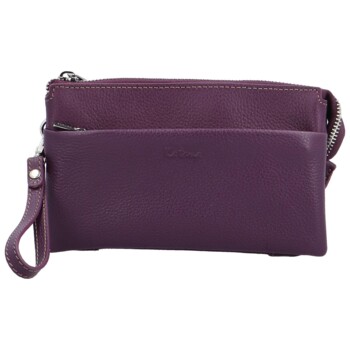 Dámska kožená crossbody kabelka fialová - Katana Isola