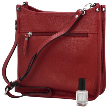 Dámska kožená crossbody červená - Katana Kristi