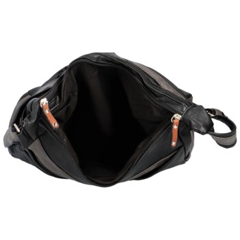 Dámska crossbody kabelka čierno/šedá - Firenze Tyges